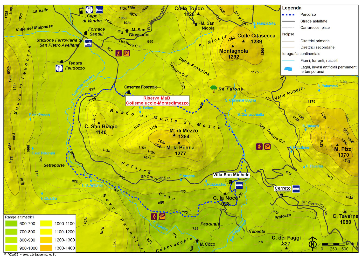 Mappa LAnello di Bosco Pennataro